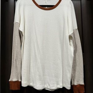 Staccato Colorblock Long Sleeve Top